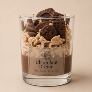 Chocolate Dream çikolata kokulu dekoratif soya mum – Loybie