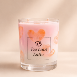Ice Love Latte çilek kokulu dekoratif soya mum – Loybie