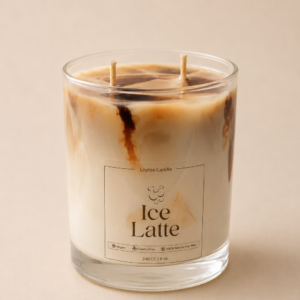 Ice Latte kahve kokulu dekoratif soya mum – Loybie