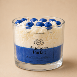 Blueberry Parfait yaban mersini kokulu dekoratif soya mum – Loybie
